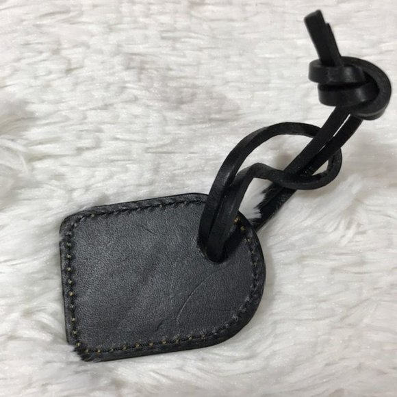 Dooney & Bourke 1975 Brushed Gold Metal & Genuine Leather Handbag 2pc Fob - Picture 4 of 6